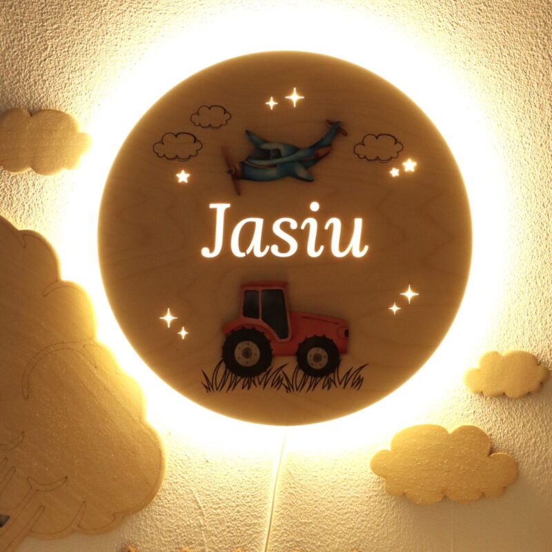 Lampka z imieniem Pojazdy