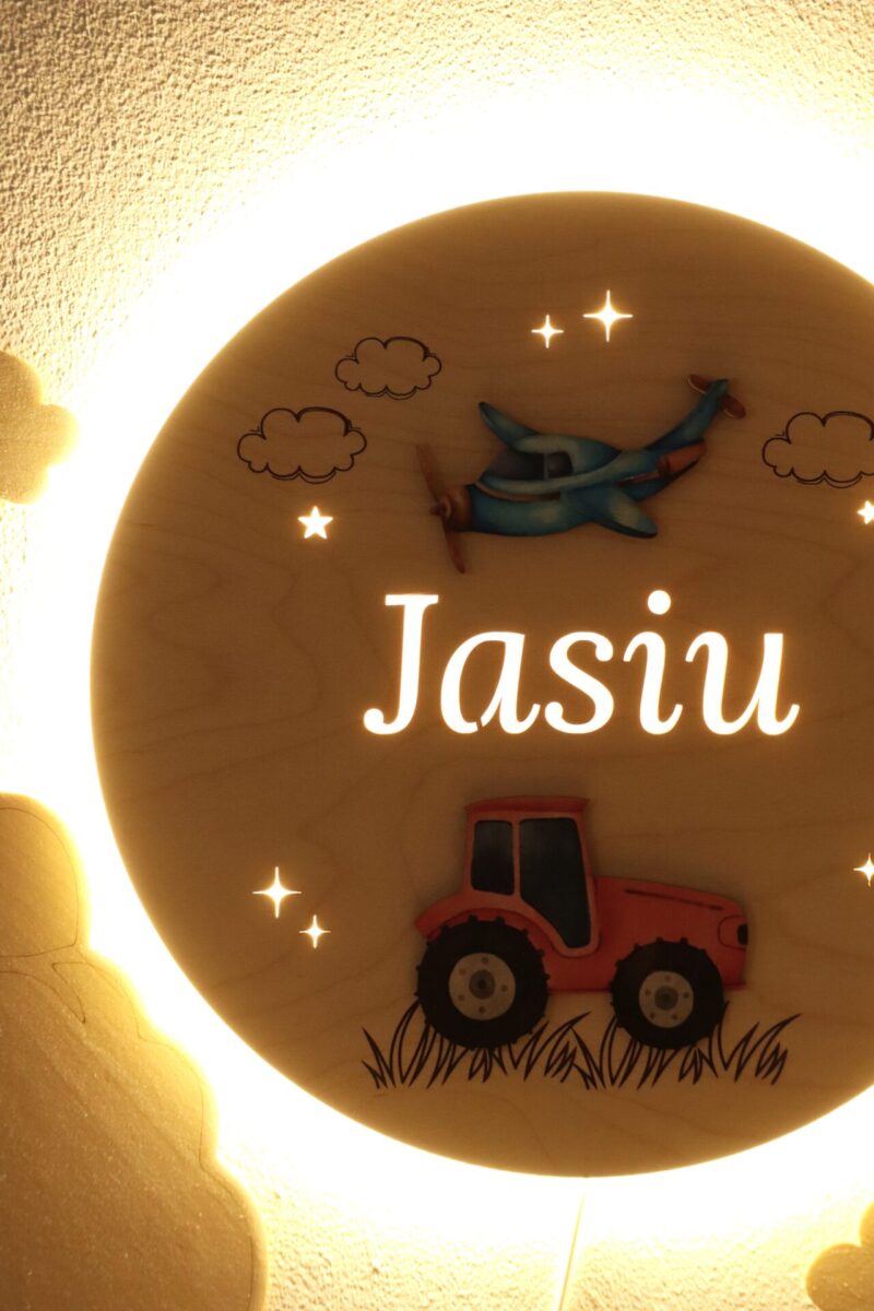 Lampka z imieniem Pojazdy