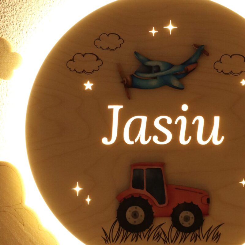 Lampka z imieniem Pojazdy