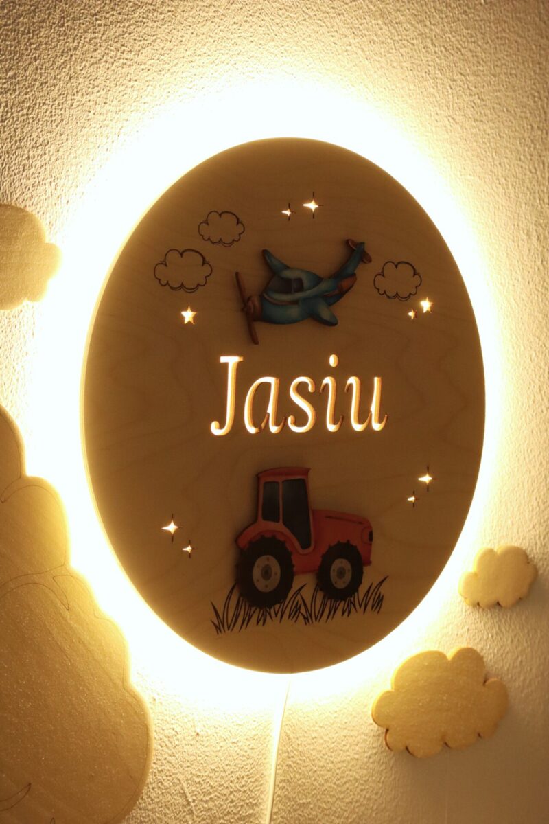 Lampka z imieniem Pojazdy