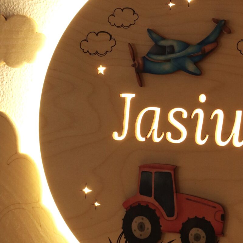 Lampka z imieniem Pojazdy