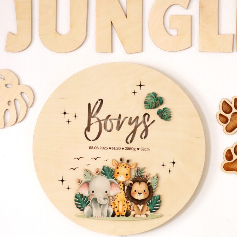 Lampka z imieniem Safari