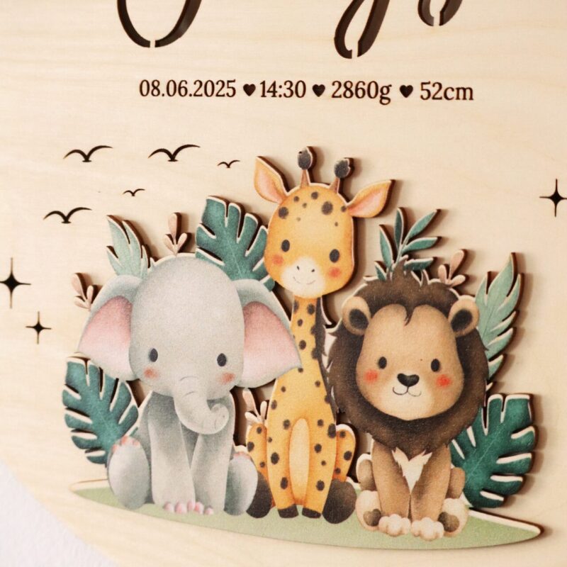 Lampka z imieniem Safari