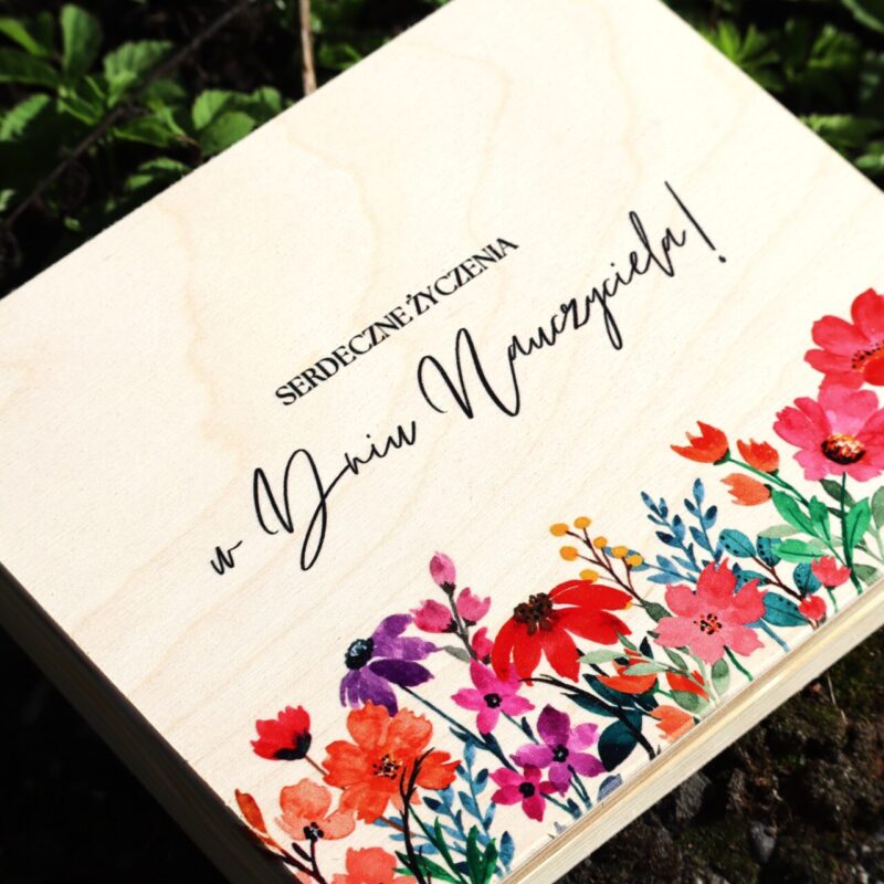 Pudełko dla nauczyciela na czekoladki Merci