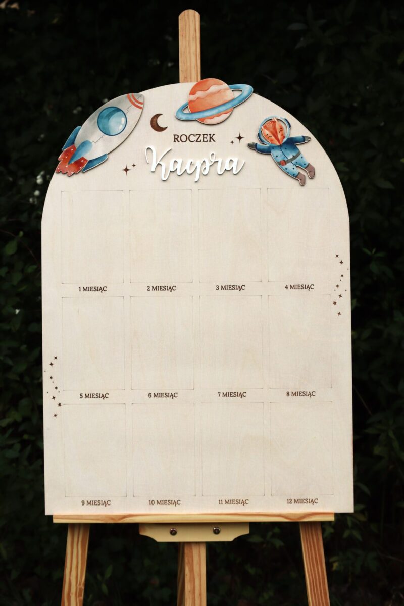 Półokrągła tablica roczkowa Kosmos