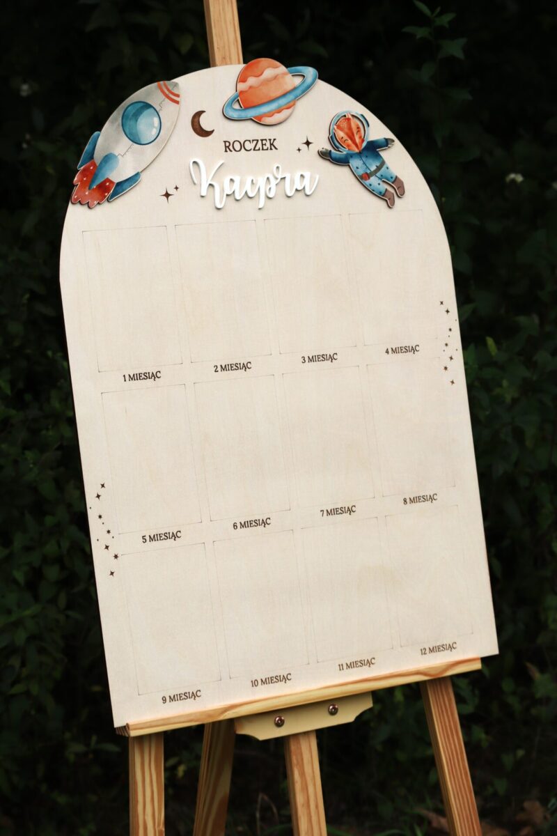 Półokrągła tablica roczkowa Kosmos