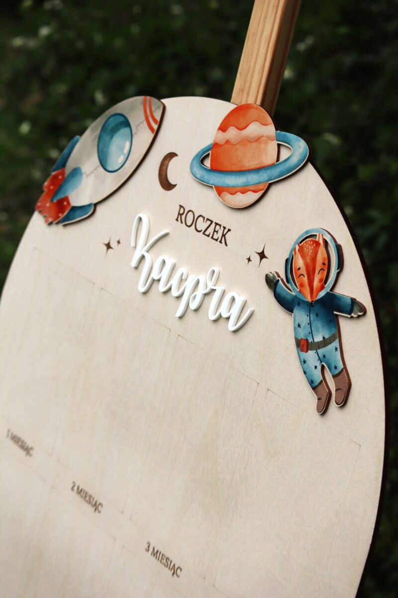 Półokrągła tablica roczkowa Kosmos