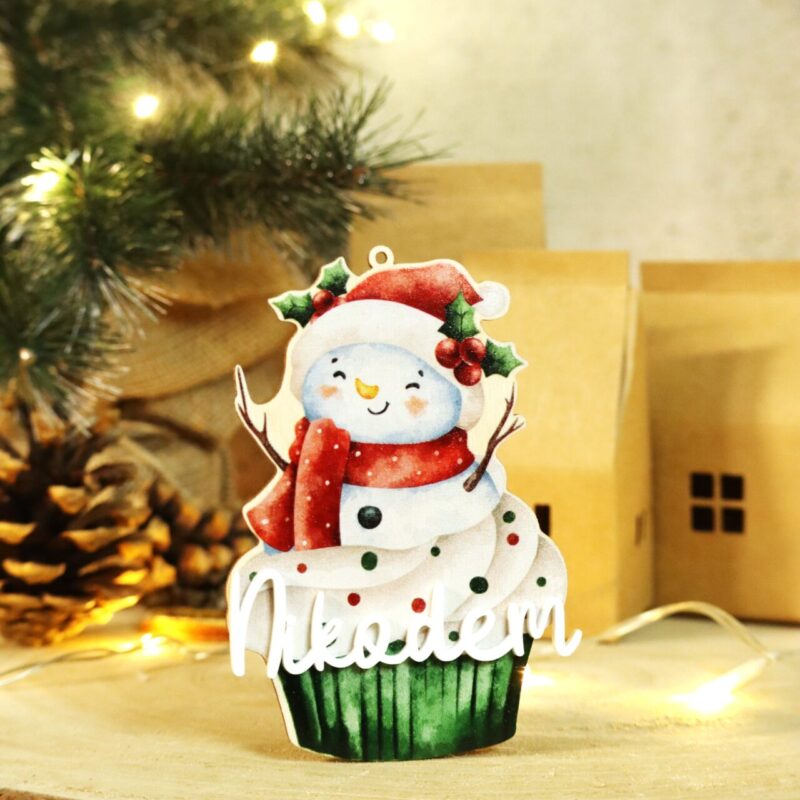 Bombka z imieniem Świąteczna babeczka