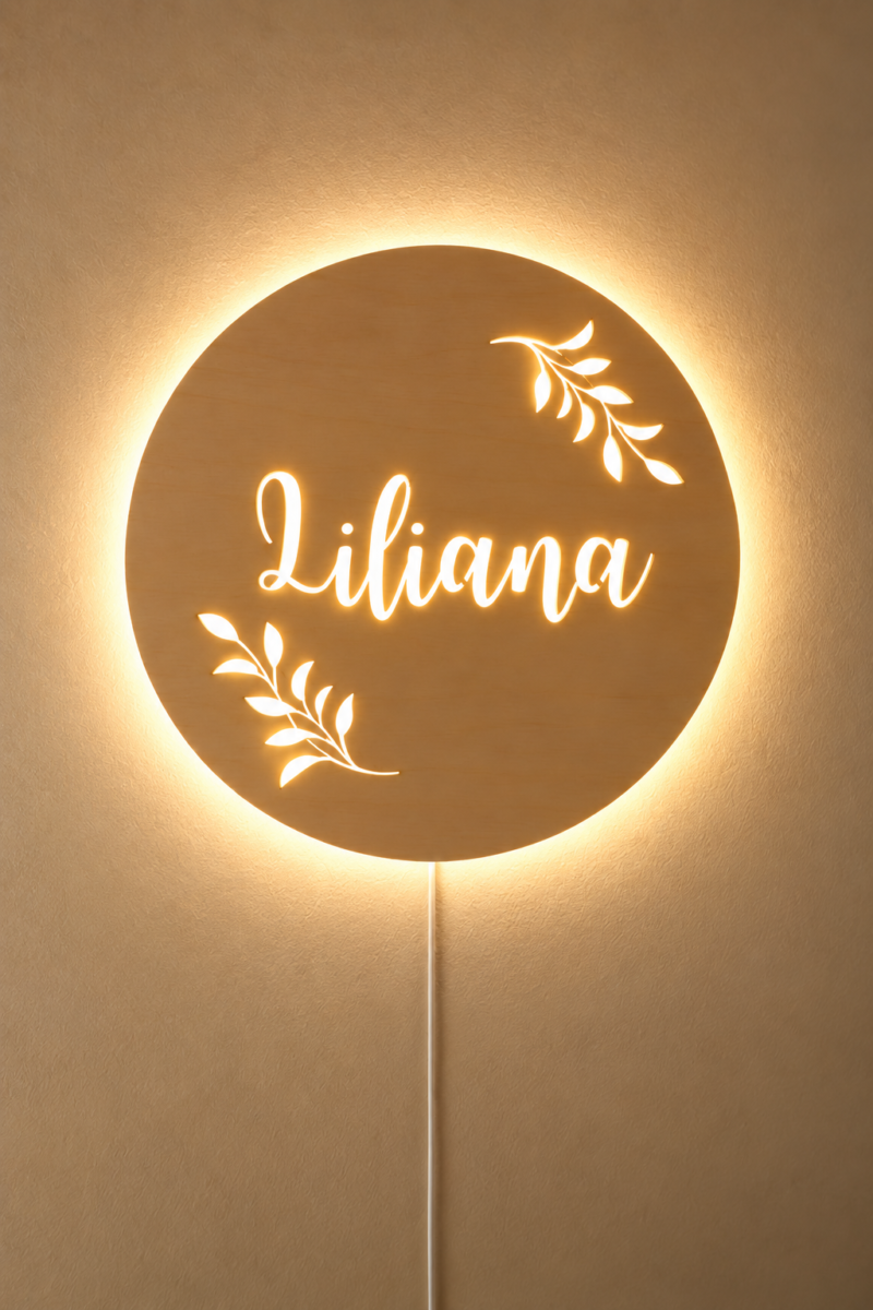 Lampka z imieniem Gałązki