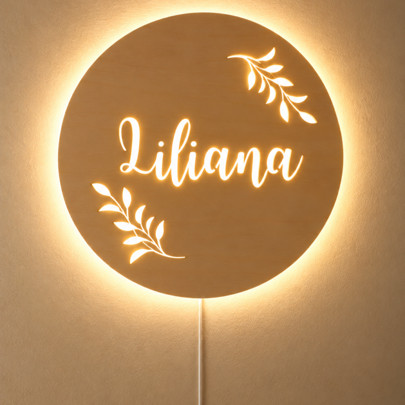 Lampka z imieniem Gałązki