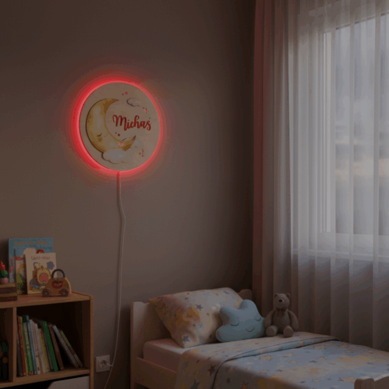 Lampka z imieniem Księżyc