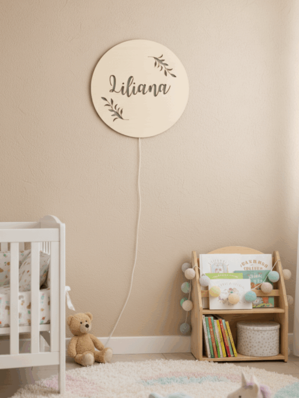 Lampka z imieniem Gałązki