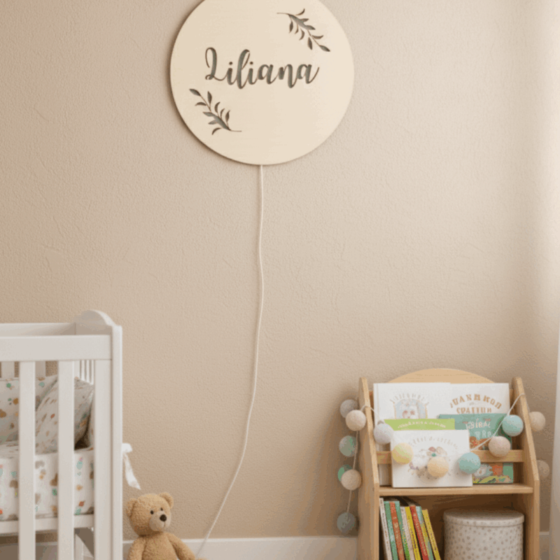 Lampka z imieniem Gałązki