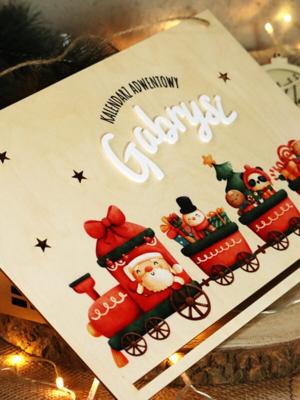 Kalendarz Adwentowy Świąteczny pociąg