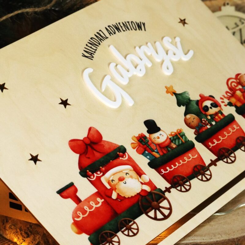 Kalendarz Adwentowy Świąteczny pociąg