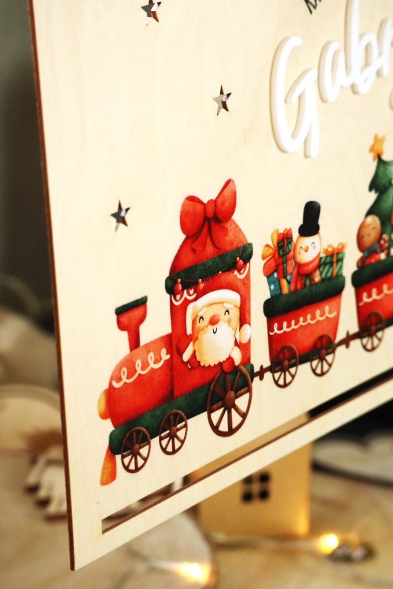 Kalendarz Adwentowy Świąteczny pociąg