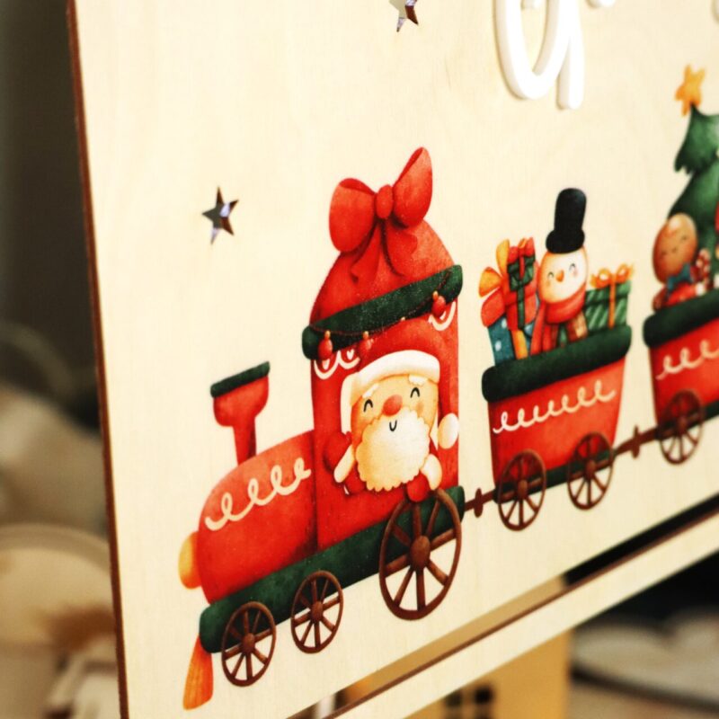 Kalendarz Adwentowy Świąteczny pociąg