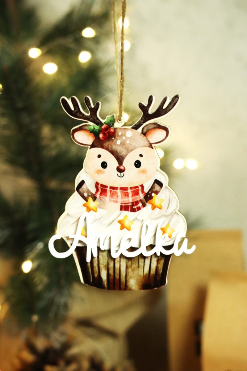 Bombka z imieniem Świąteczna babeczka