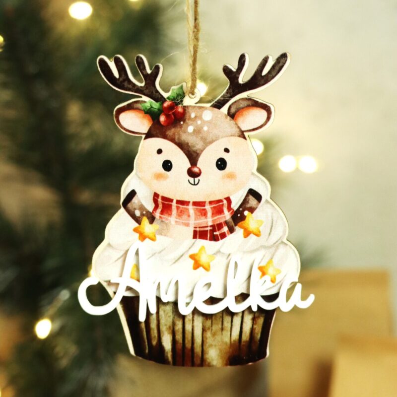 Bombka z imieniem Świąteczna babeczka