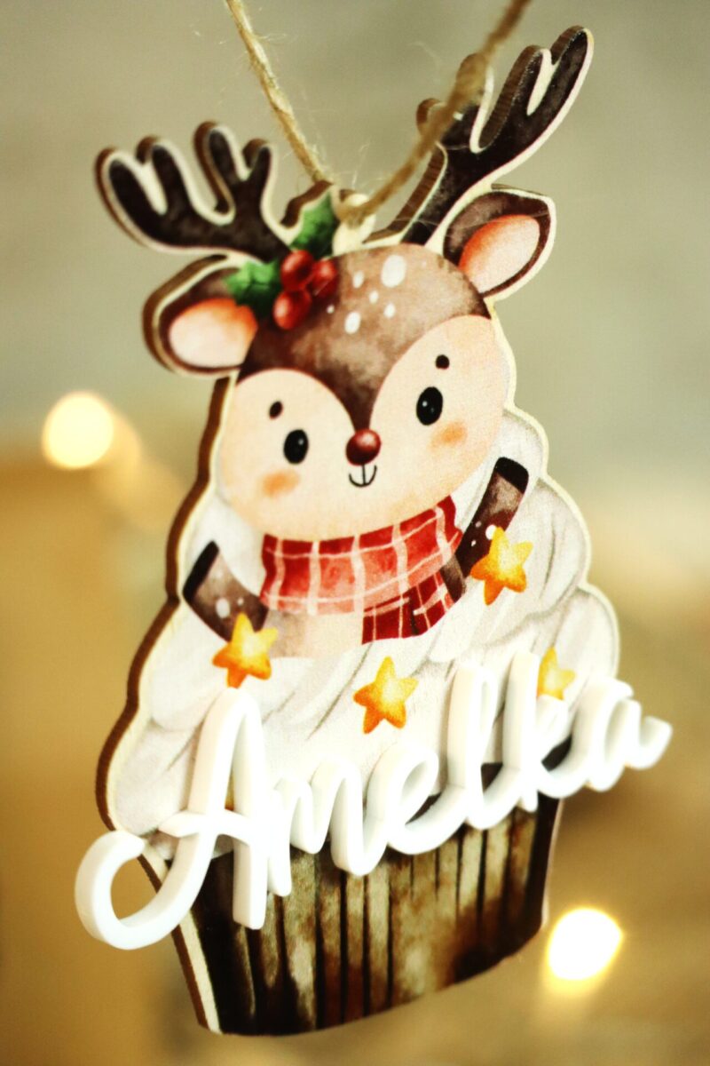 Bombka z imieniem Świąteczna babeczka