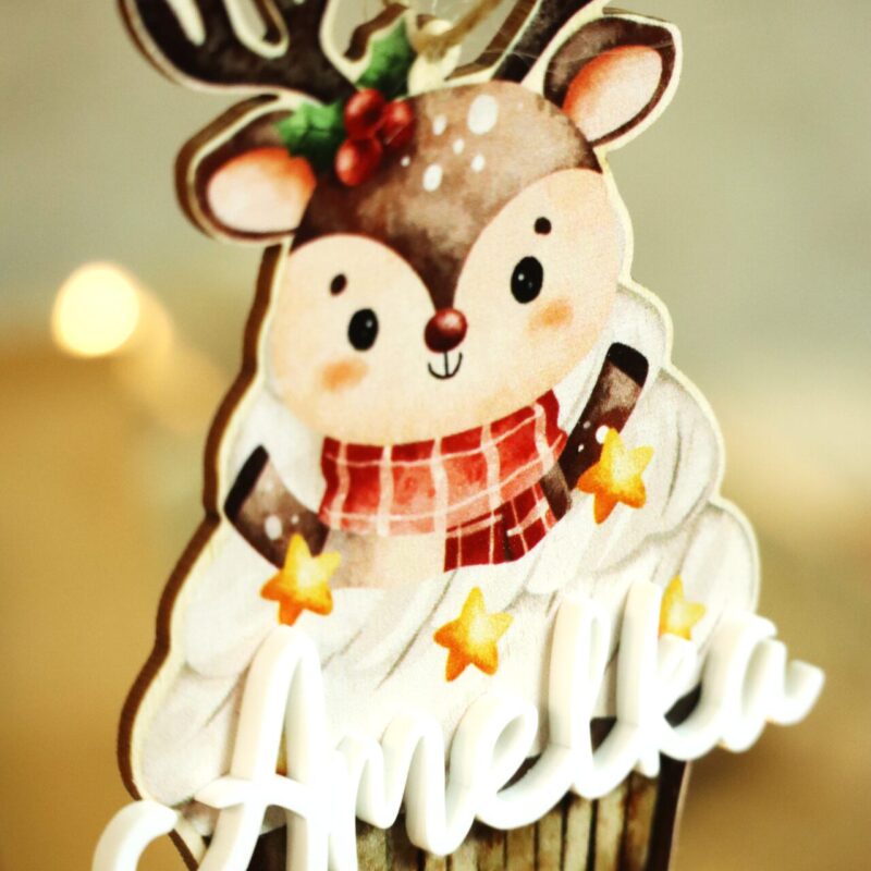 Bombka z imieniem Świąteczna babeczka