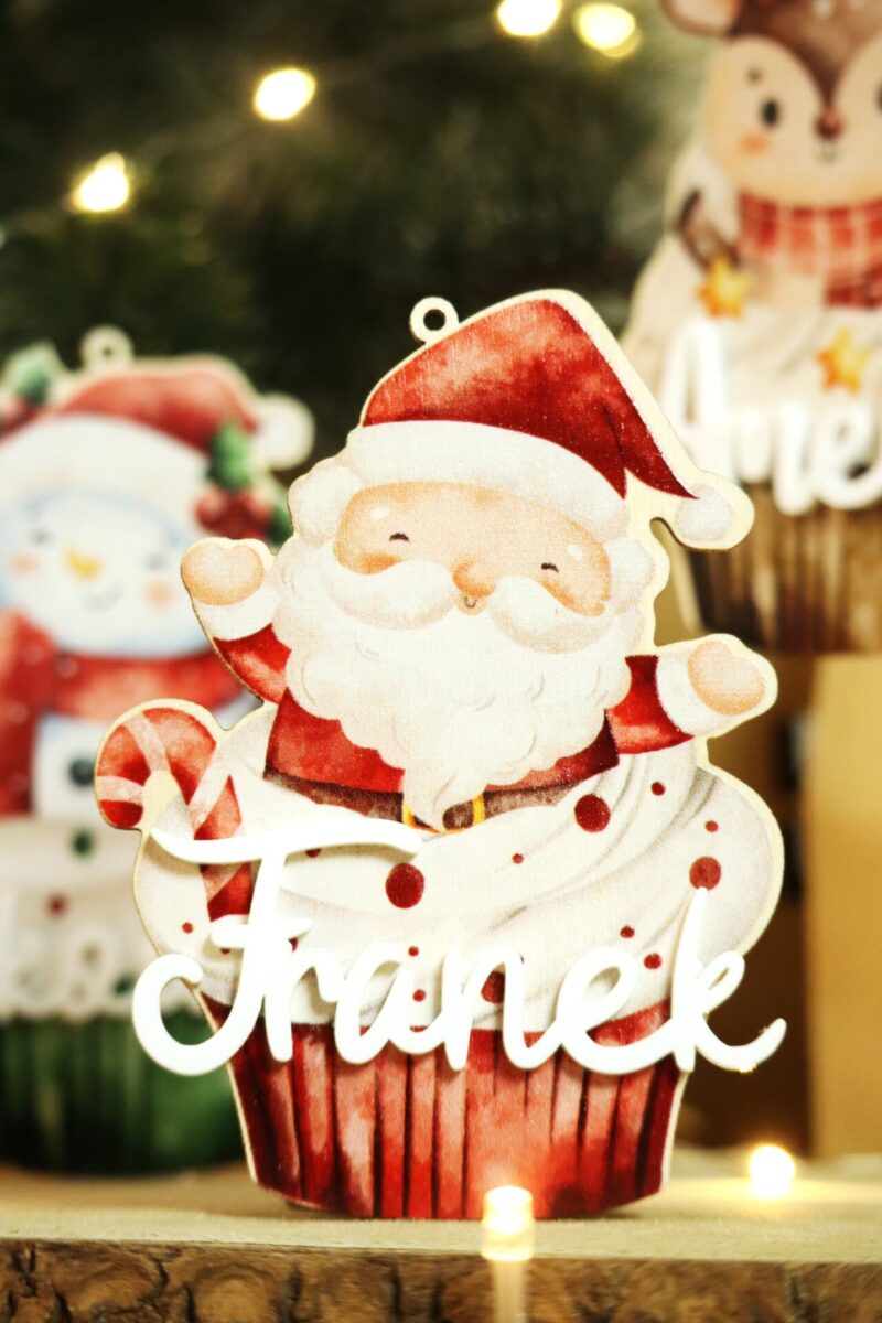 Bombka z imieniem Świąteczna babeczka