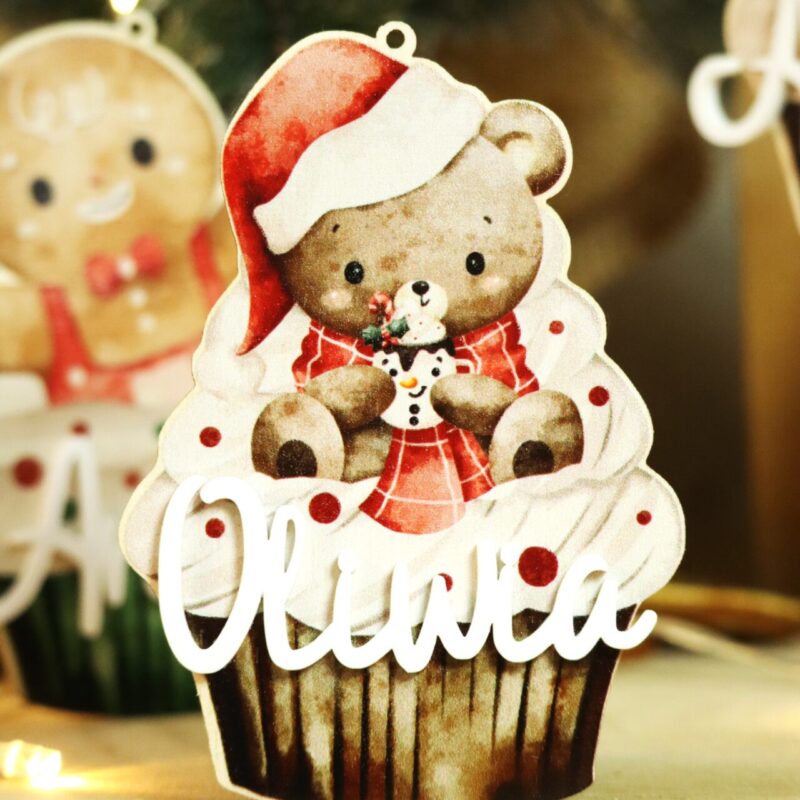 Bombka z imieniem Świąteczna babeczka