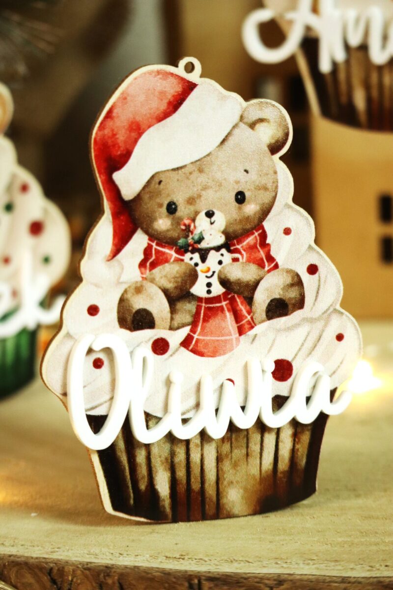 Bombka z imieniem Świąteczna babeczka