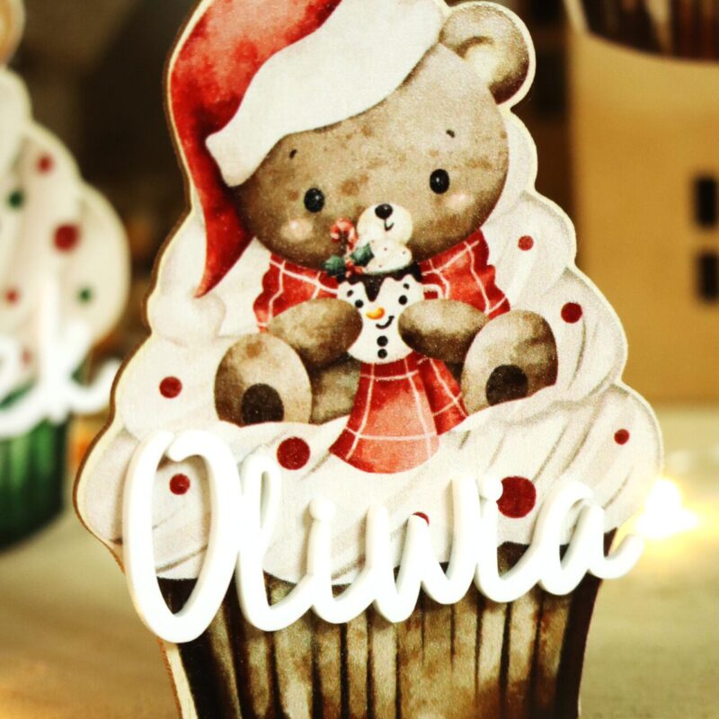 Bombka z imieniem Świąteczna babeczka