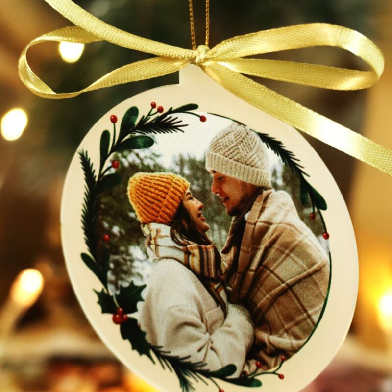 Dwustronna bombka ze zdjęciem