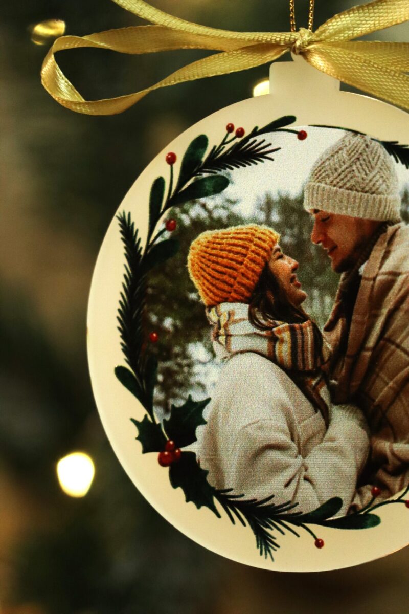 Dwustronna bombka ze zdjęciem