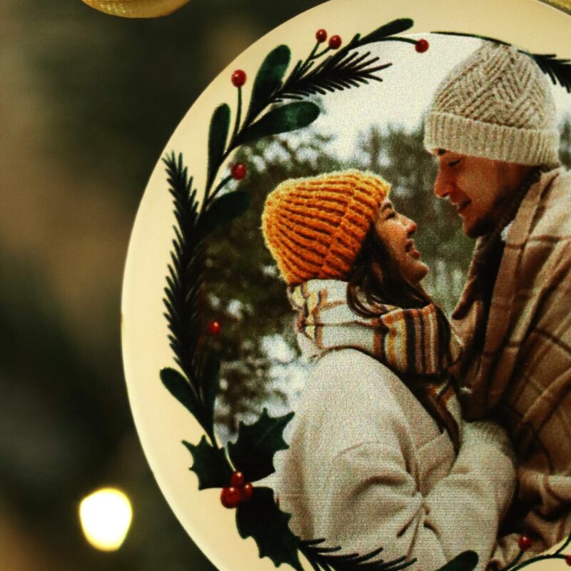 Dwustronna bombka ze zdjęciem