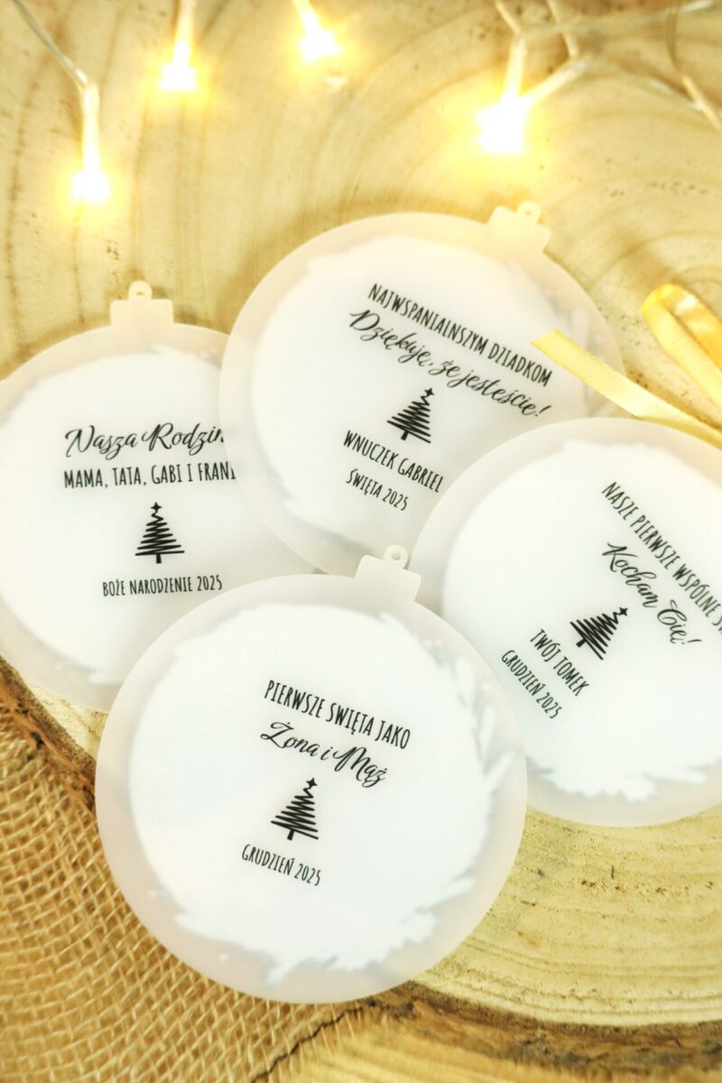 Dwustronna bombka ze zdjęciem