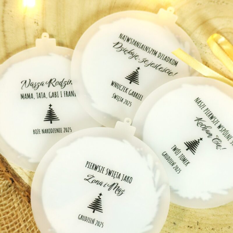 Dwustronna bombka ze zdjęciem