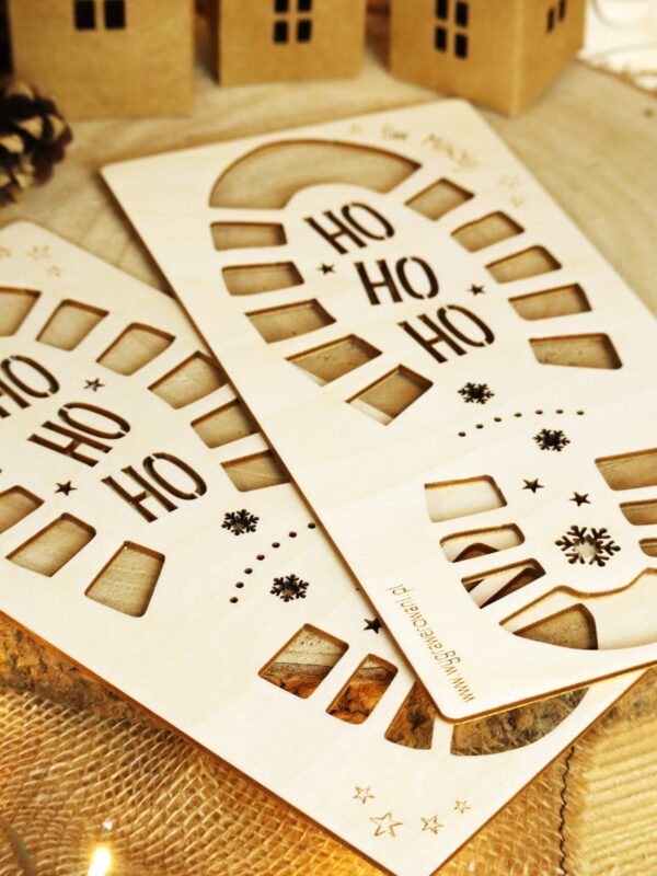 Drewniany szablon do odcisków Św. Mikołaja