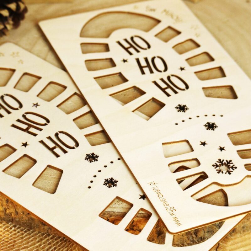 Drewniany szablon do odcisków Św. Mikołaja