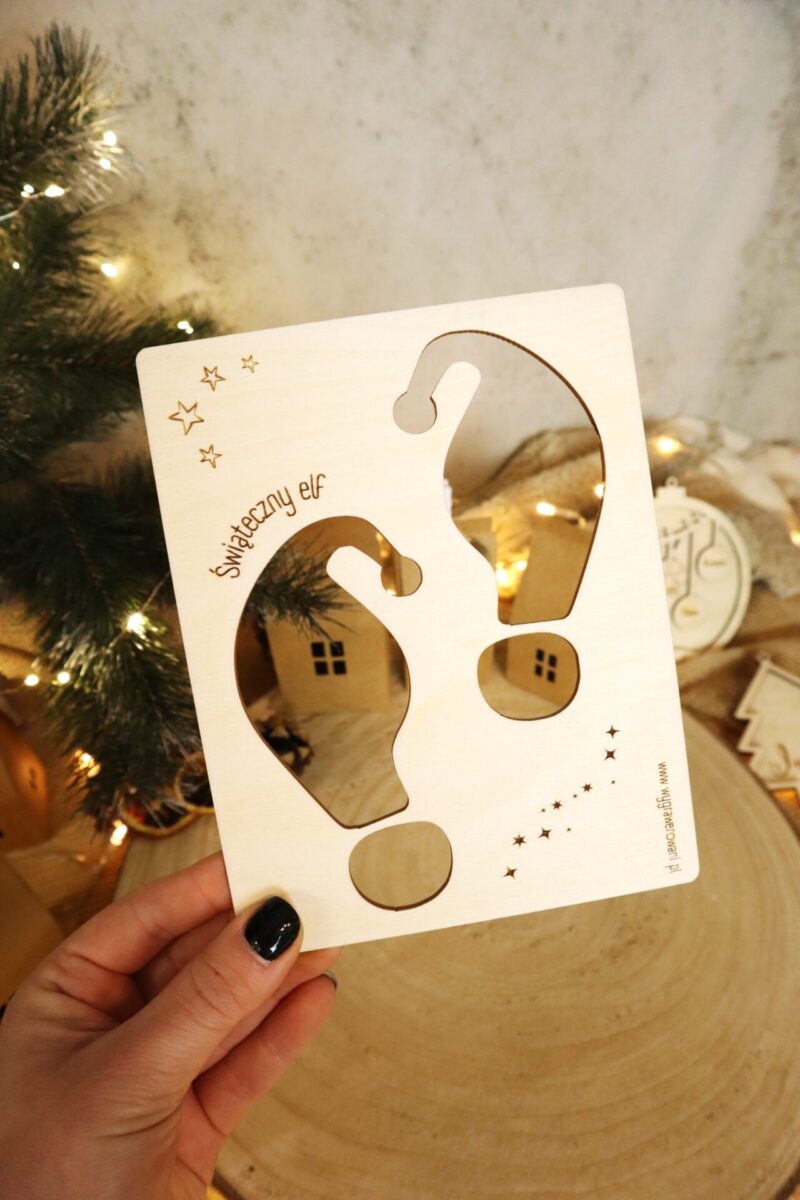 Zestaw szablonów do odcisków Św. Mikołaja, elfa i renifera