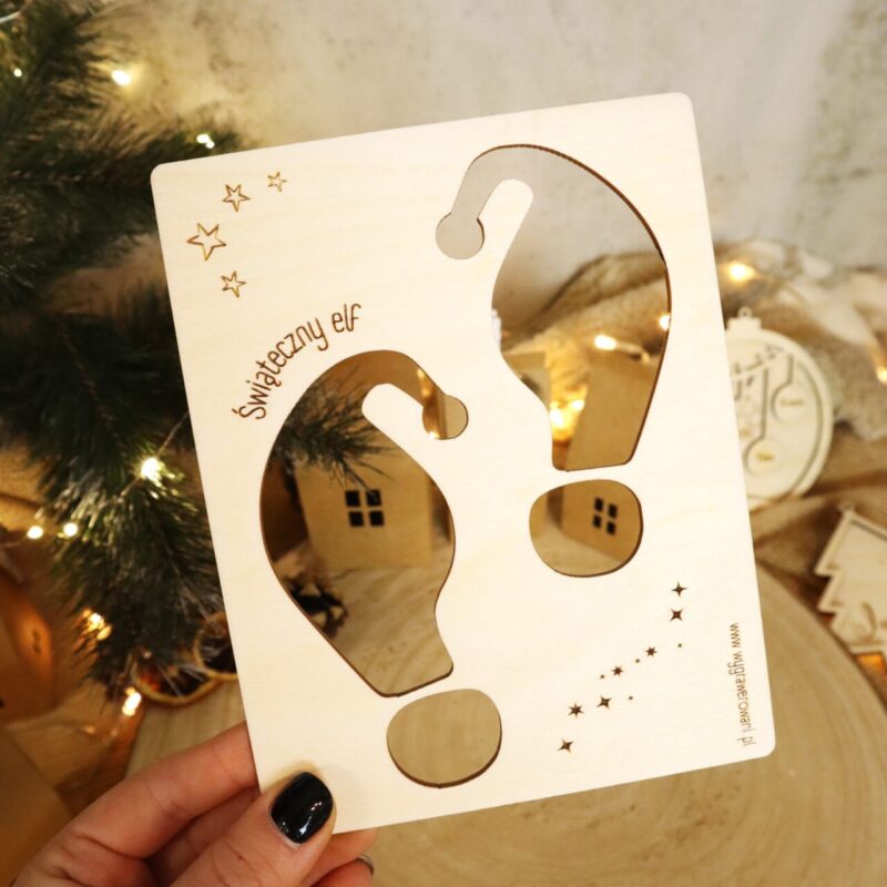 Zestaw szablonów do odcisków Św. Mikołaja, elfa i renifera