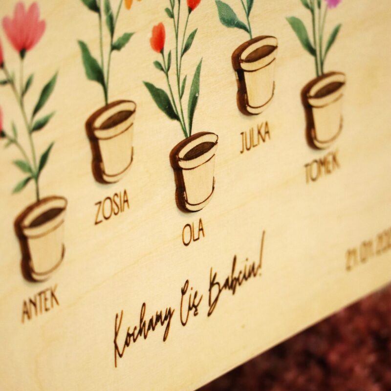 Obraz z kwiatami dla Babci i Dziadka