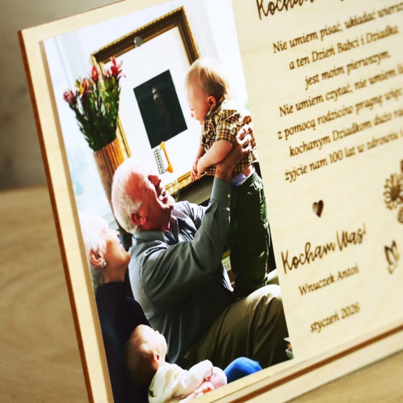 Grawerowana ramka dla Babci i Dziadka