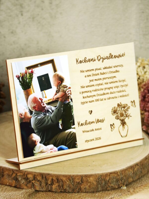 Grawerowana ramka dla Babci i Dziadka