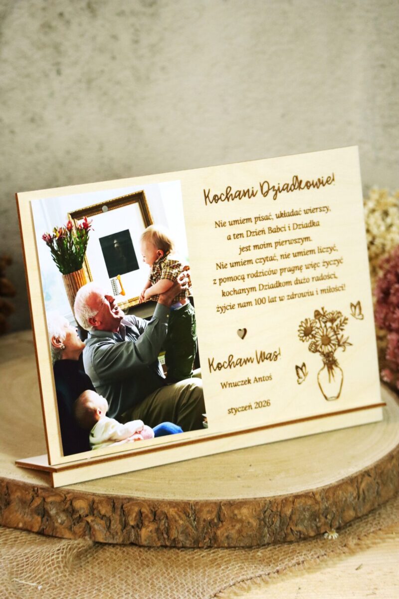 Grawerowana ramka dla Babci i Dziadka