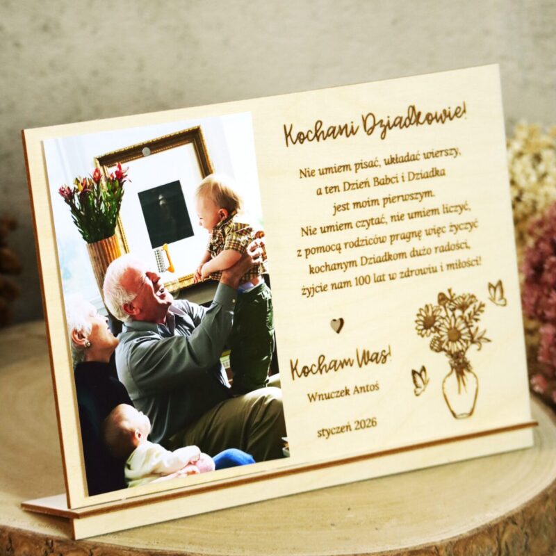 Grawerowana ramka dla Babci i Dziadka