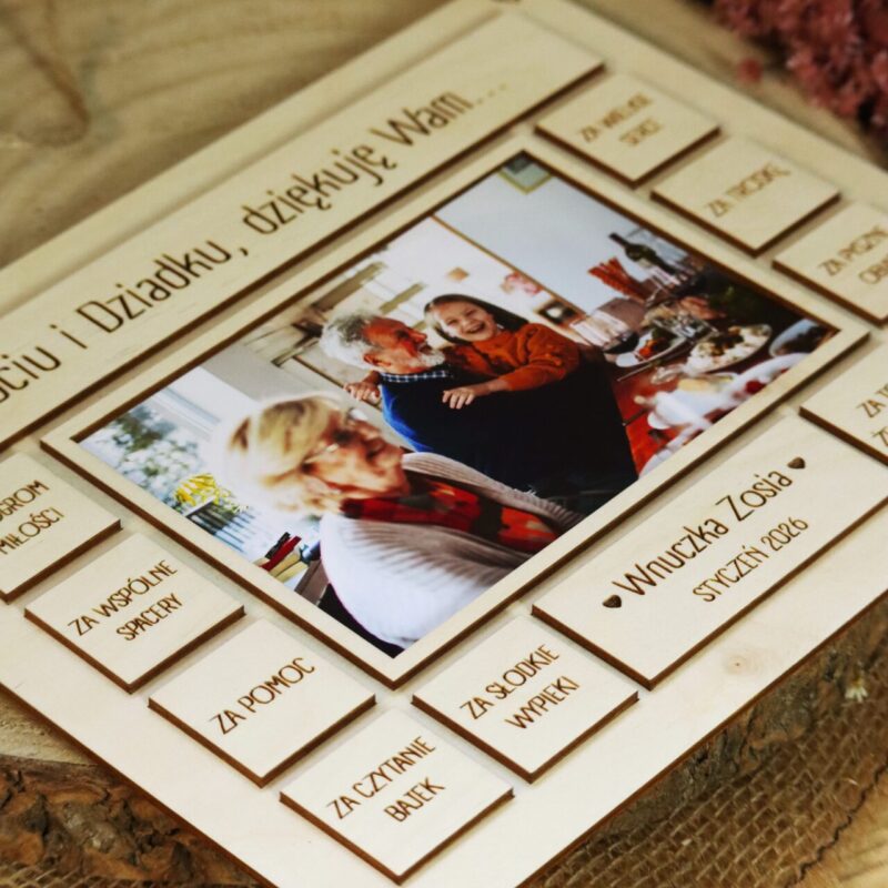 Ramka z podziękowaniami dla Dziadków
