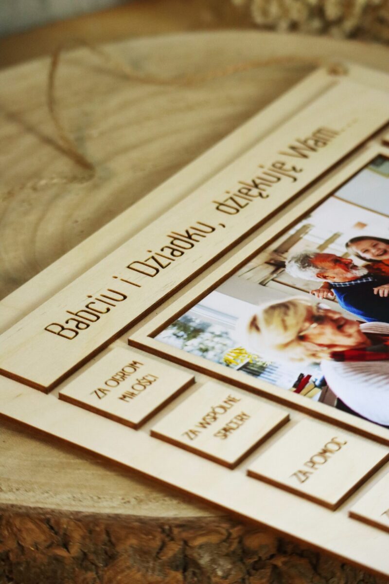 Ramka z podziękowaniami dla Dziadków