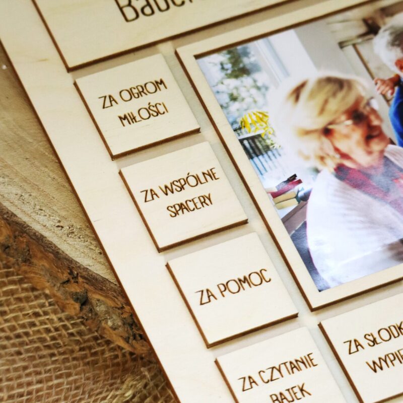 Ramka z podziękowaniami dla Dziadków