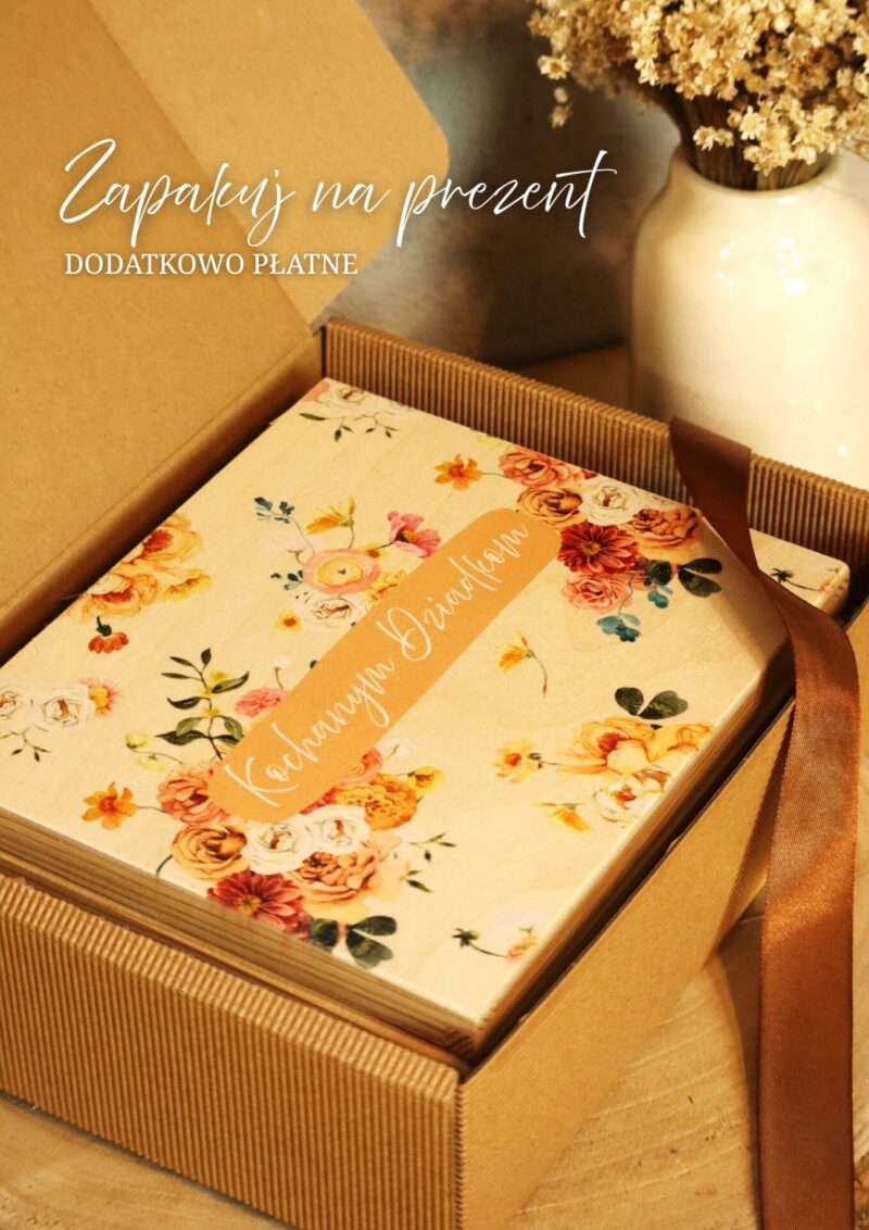 Pudełko na czekoladki Merci dla Dziadków