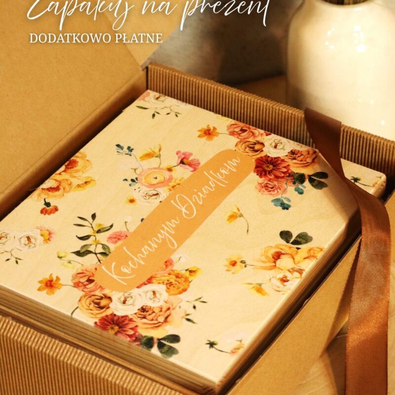 Pudełko na czekoladki Merci dla Dziadków