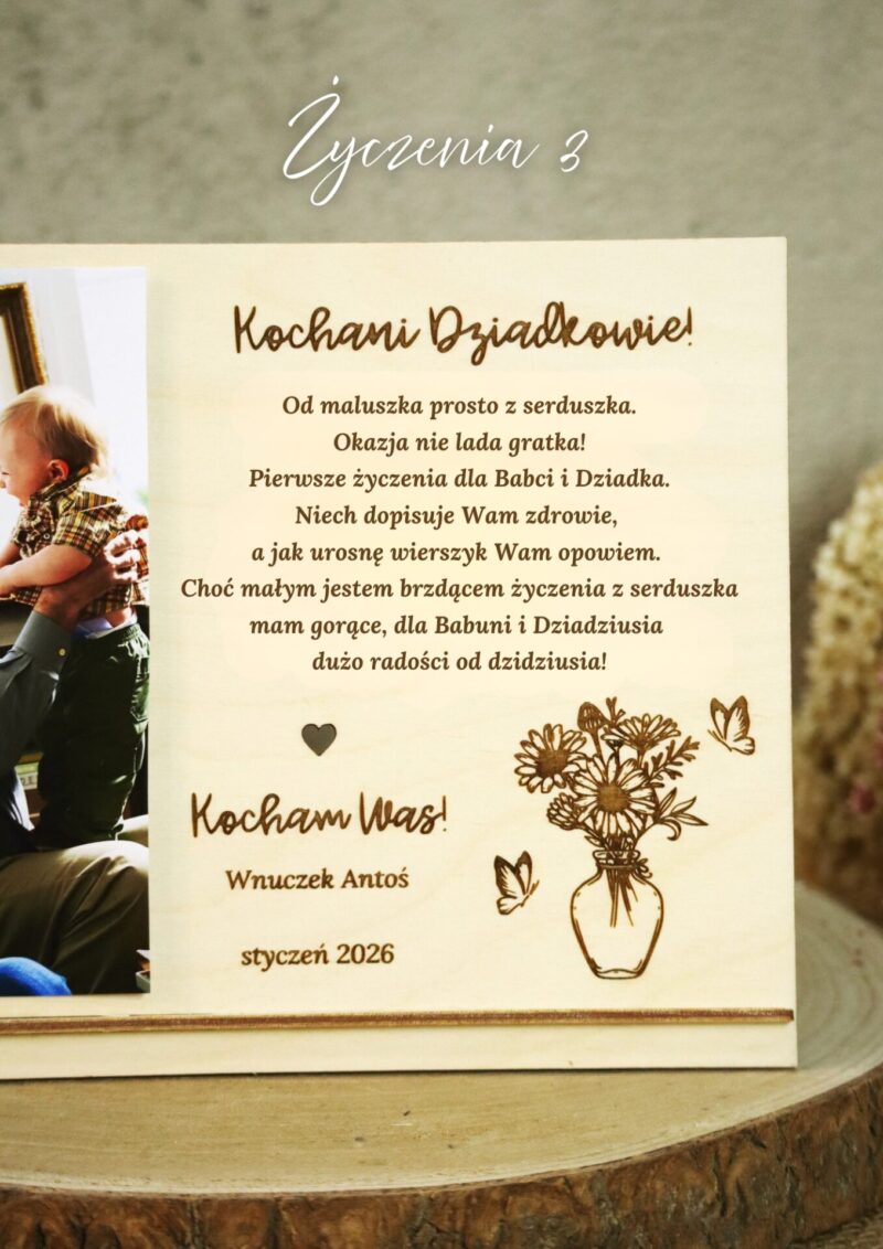Grawerowana ramka dla Babci i Dziadka