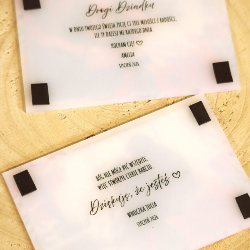 Magnes ze zdjęciem na Dzień Babci i Dziadka